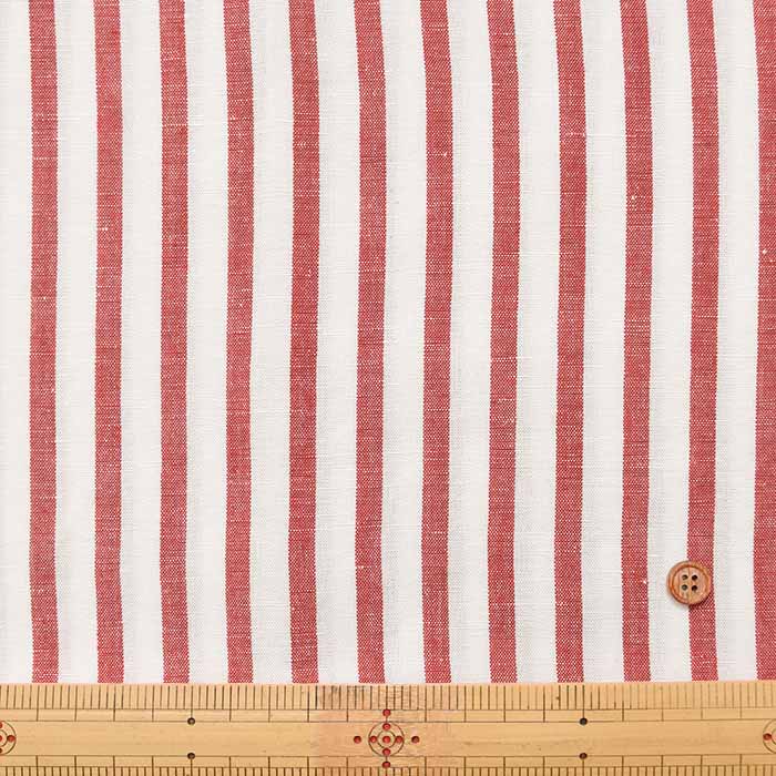 Rayon Linen Poplin Fabric Stripe - nomura tailor