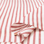 Rayon Linen Poplin Fabric Stripe - nomura tailor