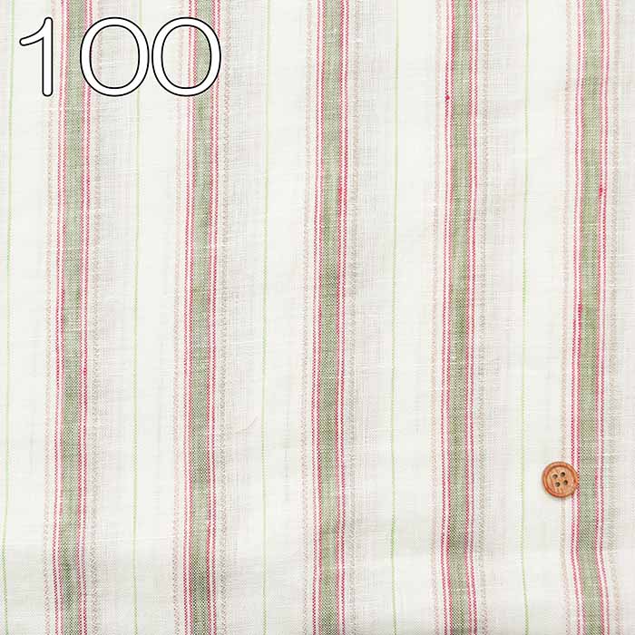 Linen 60/1 yarn-dyed fabric Stripe - nomura tailor