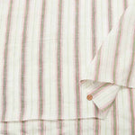 Linen 60/1 yarn-dyed fabric Stripe - nomura tailor