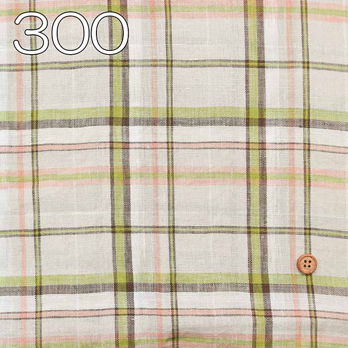 Linen 60/1 yarn-dyed fabric Check - nomura tailor