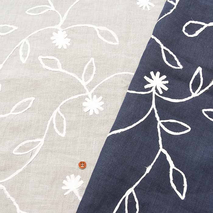 AP FASHION Linen embroidery fabric made in India - nomura tailor