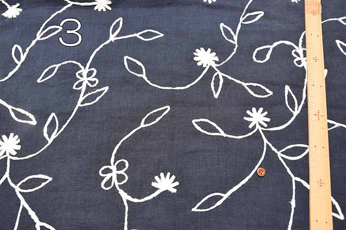 AP FASHION Linen embroidery fabric made in India - nomura tailor