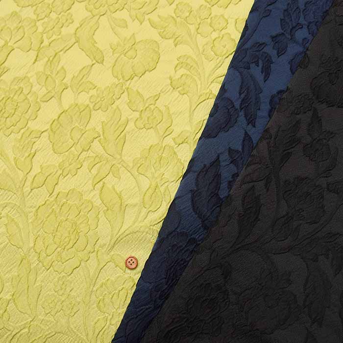 Italy-made QUORUM polyester jacquard fabric Flower - nomura tailor