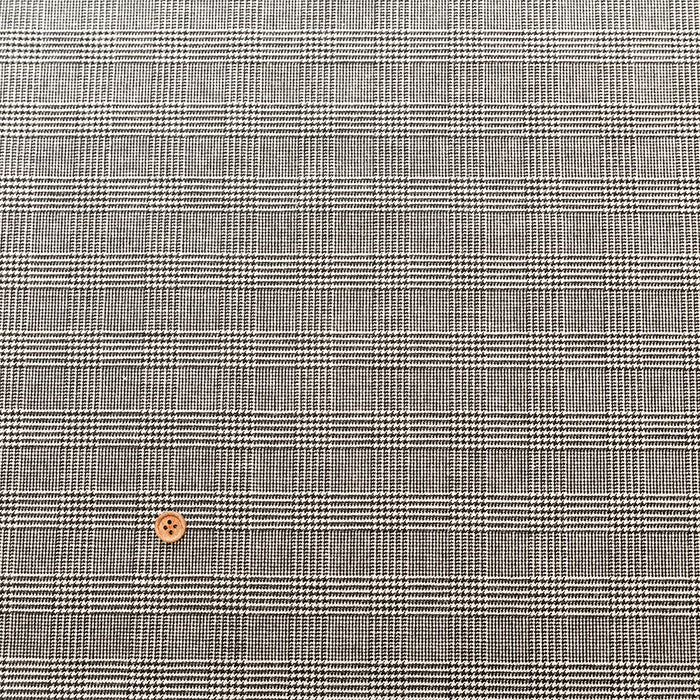 Made in Italy Viscose Glen Check Pattern Fabric - nomura tailor