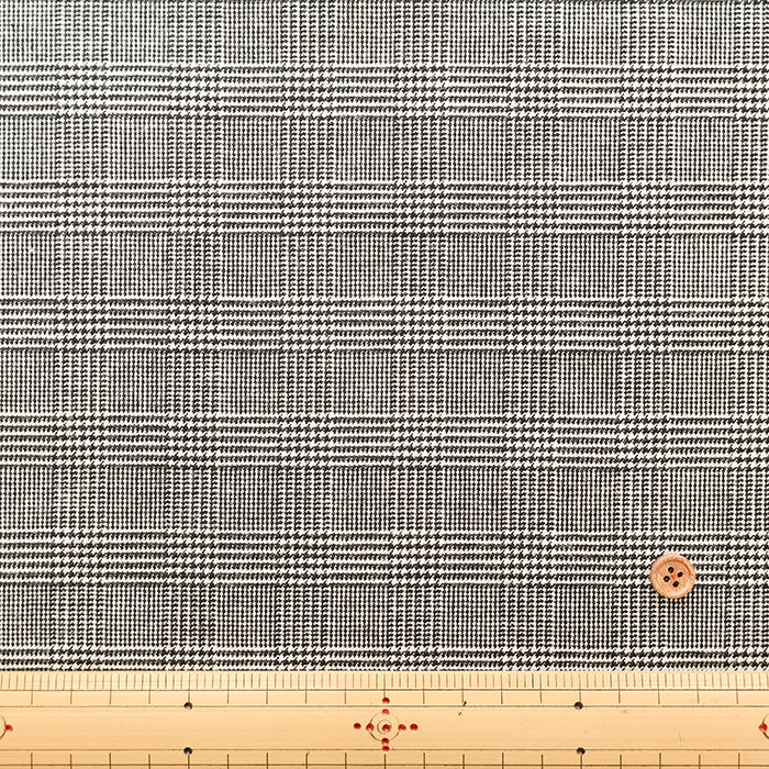 Made in Italy Viscose Glen Check Pattern Fabric - nomura tailor