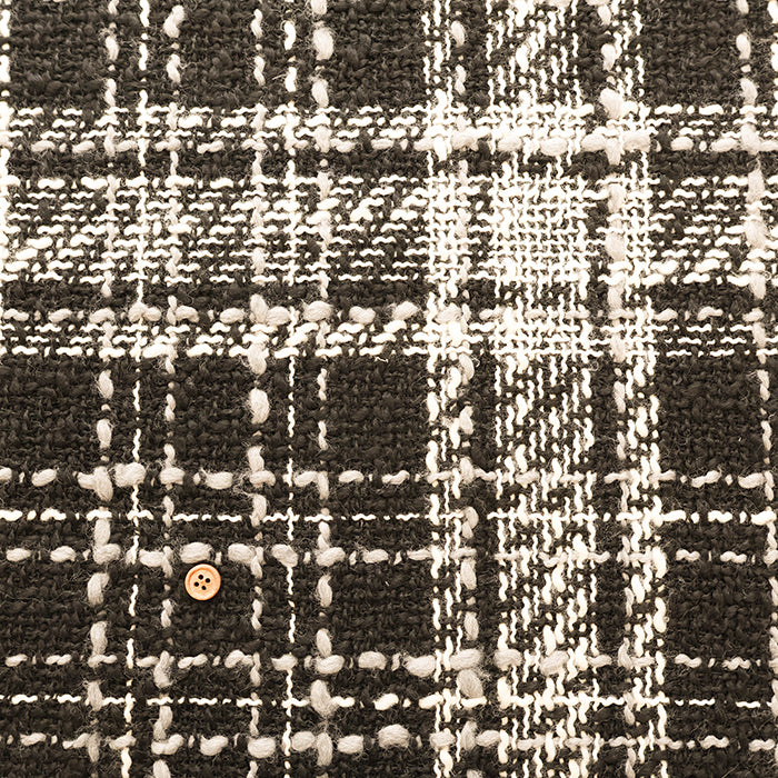 Made in Italy Check Tweed Fabric - nomura tailor