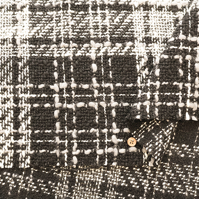 Made in Italy Check Tweed Fabric - nomura tailor