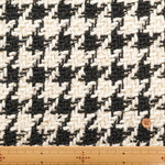 Made in Italy Lame (Glitter) Tweed Fabric - Houndstooth Pattern - nomura tailor