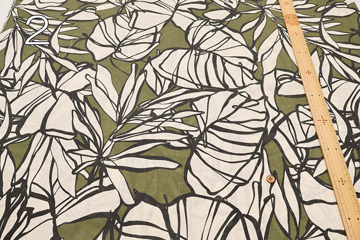 Made in ItalyLinen Print Fabric - Botanical - nomura tailor