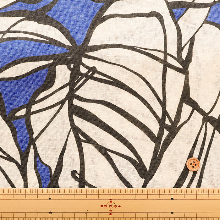 Made in ItalyLinen Print Fabric - Botanical - nomura tailor