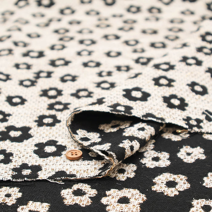Made in Italy QUORUM Jacquard Fabric - Mini Flower - nomura tailor
