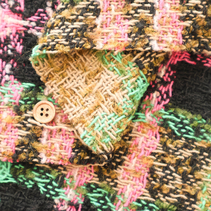 Made in Italy Check Tweed Fabric - nomura tailor