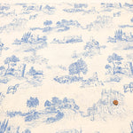 Made in Italy QUORUM Linen Printed Fabric - Toile Style - nomura tailor