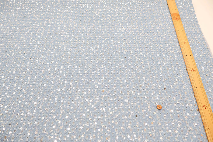 Made in Italy QUORUM - T/C Cut Denim & Sequin Fabric - nomura tailor