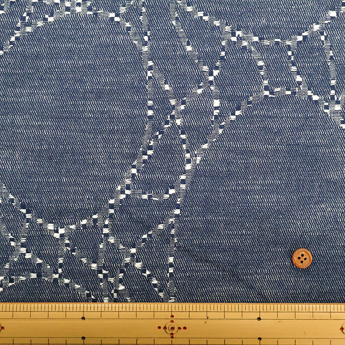 Made in Italy QUORUM Cotton Jacquard Fabric - Water Surface - nomura tailor