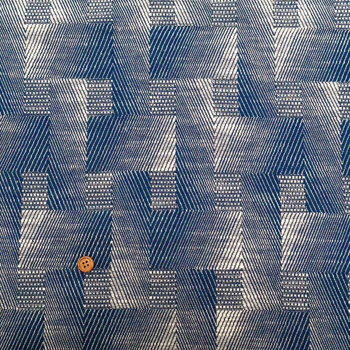 Made in Italy QUORUM Cotton Jacquard Fabric - Mosaic - nomura tailor