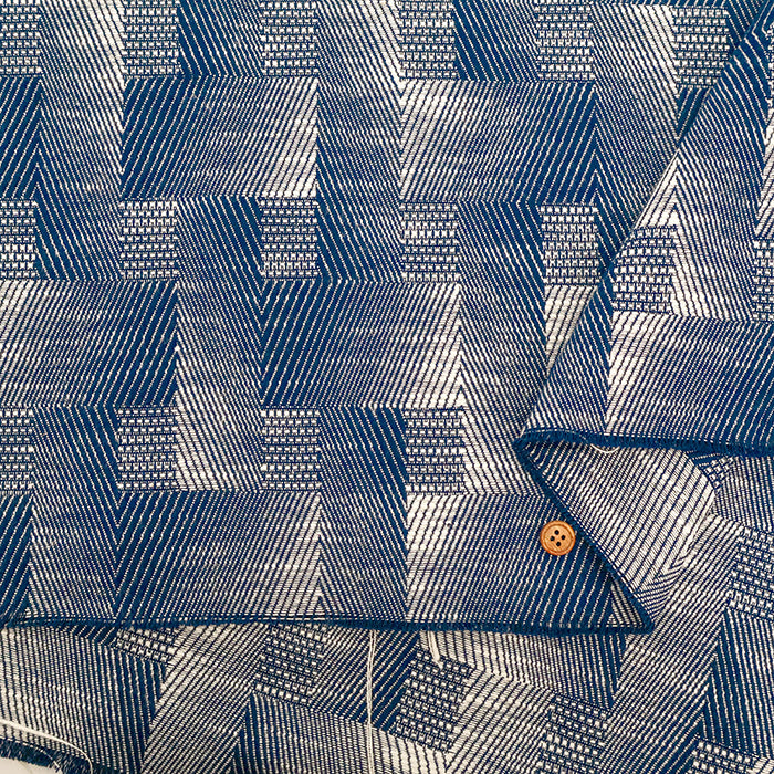 Made in Italy QUORUM Cotton Jacquard Fabric - Mosaic - nomura tailor