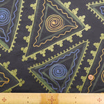 Made in India Cotton MANGLAM Embroidered Fabric - Triangle - nomura tailor
