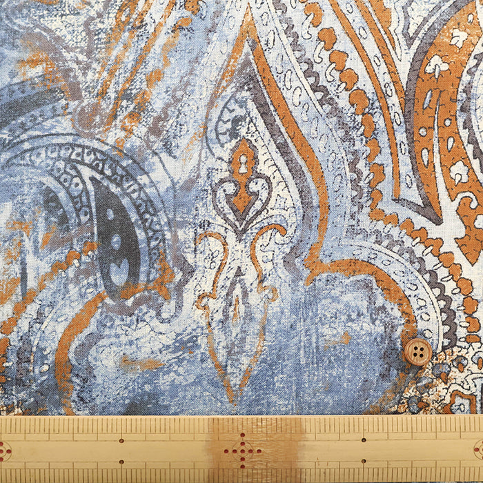 Made in Italy Linen Printed Fabric - nomura tailor