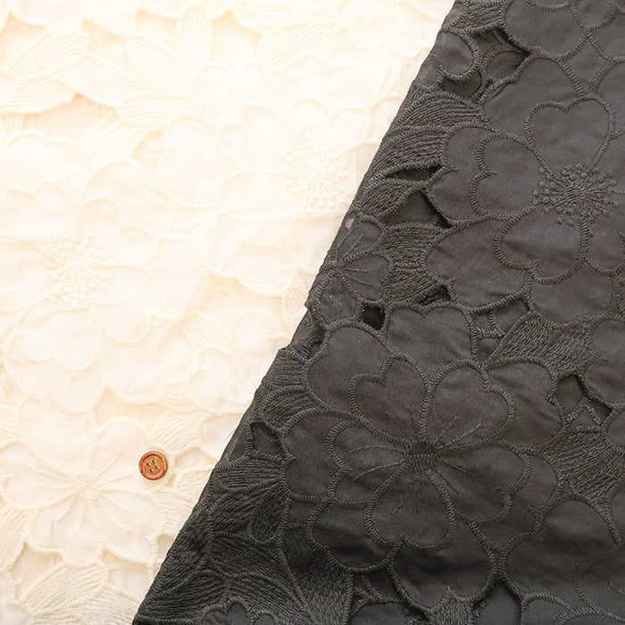 Made in Italy T/C Lace Fabric - Flower - nomura tailor