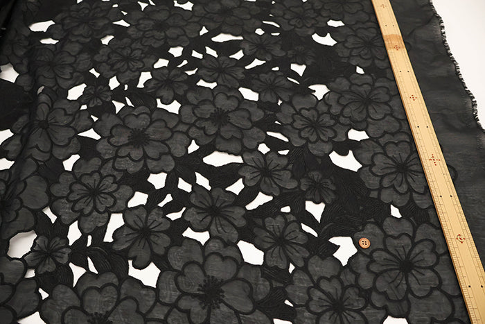 Made in Italy T/C Lace Fabric - Flower - nomura tailor