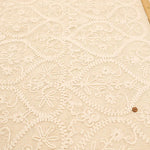 Made in Italy Cotton Lace Fabric - Flower Motif - nomura tailor