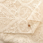Made in Italy Cotton Lace Fabric - Flower Motif - nomura tailor
