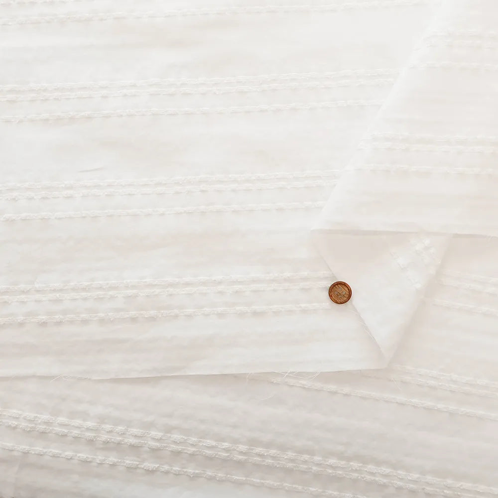 Made in Türkiye White Border Fabric - nomura tailor