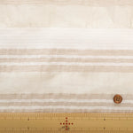 Made in Italy Linen Blend Border Fabric - nomura tailor