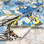 Made in Italy コットンインポートニットプリント生地 - Painted Flowers - nomura tailor