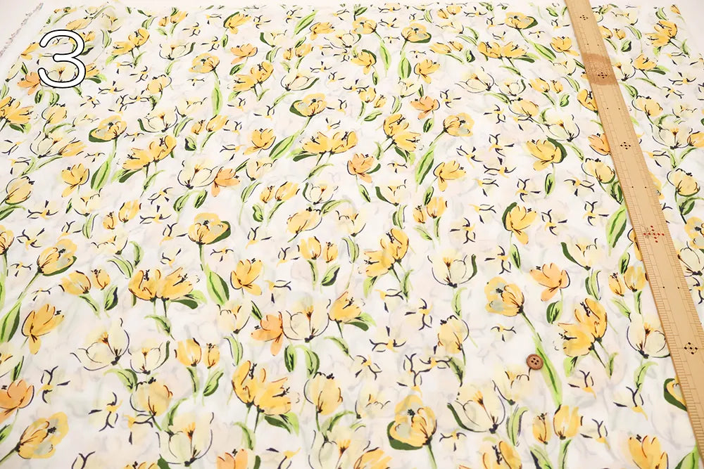 Made in France SPRINTEX コットンインポートローンプリント生地 - Watercolor Flower - nomura tailor