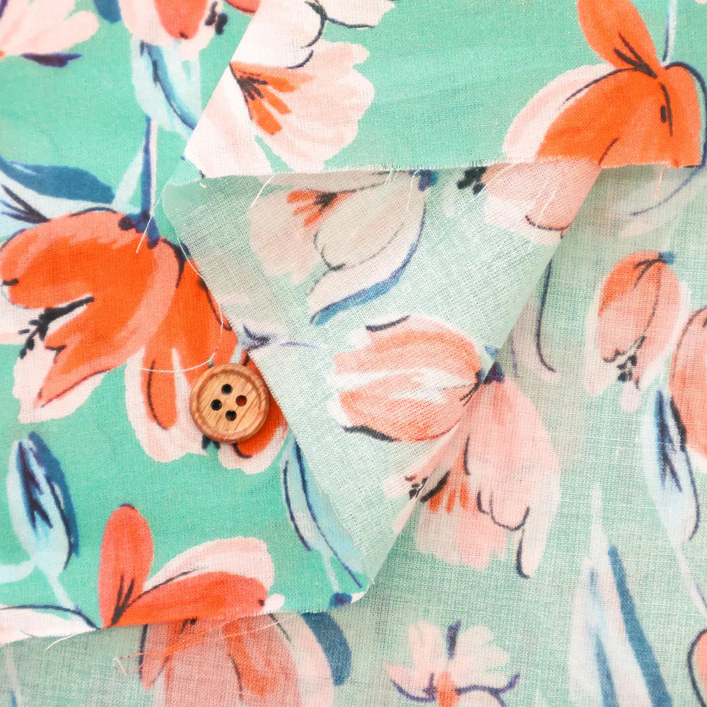 Made in France SPRINTEX コットンインポートローンプリント生地 - Watercolor Flower - nomura tailor