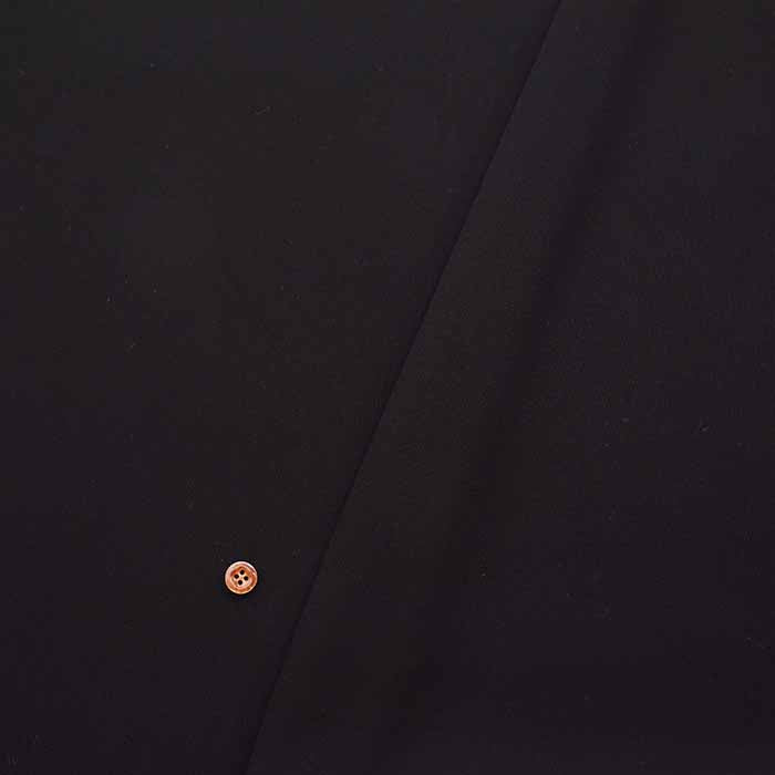 Polyester Formal Black Fabric Super Black Solid Color - nomura tailor