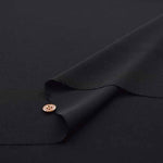 Polyester Formal Black Fabric Super Black Solid Color - nomura tailor