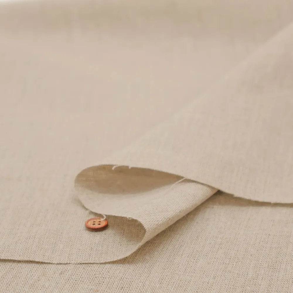 インド製 ヨーロピアンウォッシュリネン生地 - Plain - nomura tailor