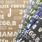 Water Repellent Nylon Oxford Printed Fabric - Cafe - nomura tailor