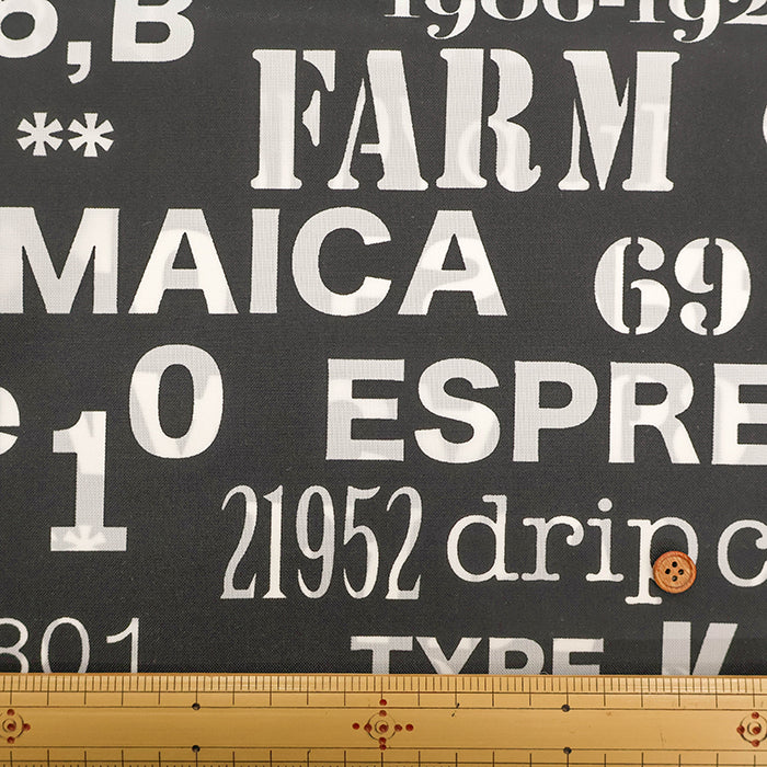 Water Repellent Nylon Oxford Printed Fabric - Cafe - nomura tailor