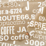 Water Repellent Nylon Oxford Printed Fabric - Cafe - nomura tailor