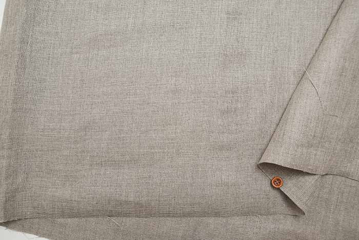 Linen double gauze fabric solid - nomura tailor