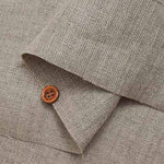 Linen double gauze fabric solid - nomura tailor