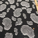 Polyester Cut Jacquard Fabric - Paisley - nomura tailor