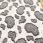 Polyester Cut Jacquard Fabric - Paisley - nomura tailor