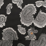 Polyester Cut Jacquard Fabric - Paisley - nomura tailor