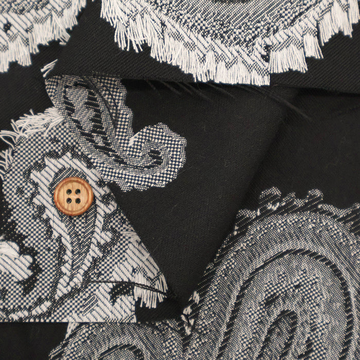 Polyester Cut Jacquard Fabric - Paisley - nomura tailor
