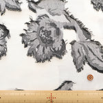 Polyester Cut Jacquard Fabric - Flower - nomura tailor
