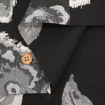 Polyester Cut Jacquard Fabric - Flower - nomura tailor