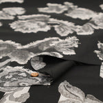 Polyester Cut Jacquard Fabric - Flower - nomura tailor