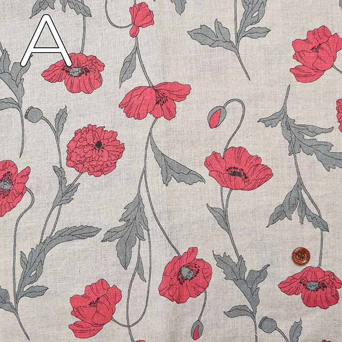 Linens Sheeting Print Fabric Flower 1 - nomura tailor