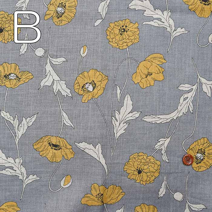 Linens Sheeting Print Fabric Flower 1 - nomura tailor